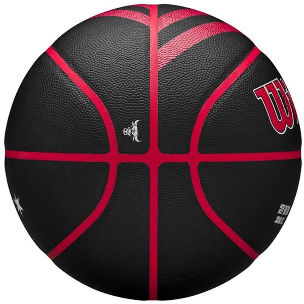 Basketboll, Unisex, Svart, Wilson NBA Team City Collector Chicago Bulls In/Out Boll WZ4024105XB