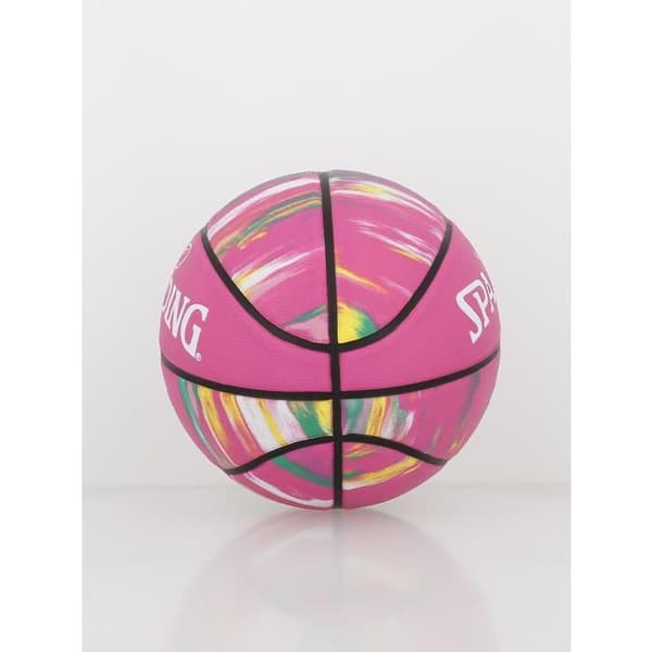Basketboll - Spalding - Marble Series - Lila - Storlek 6 - Utomhus