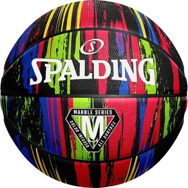 Basketboll - SPALDING - MarbleSeries Rainbow 84398Z - Storlek 7 - Flerfärgad - Unisex