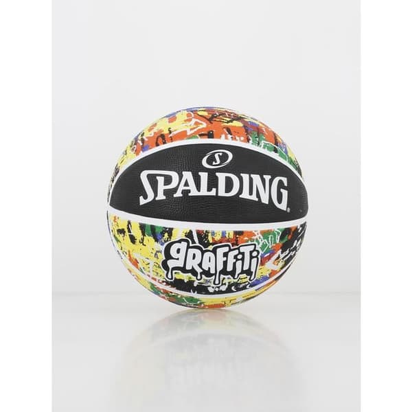 Basket - SPALDING - Regnbågsgraffiti - Gummi - Storlek 7 - Flerfärgad