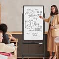 Miniatyrbillede 6 af 8: Rullende Whiteboard, Sort-M, 68x56x156/184 cm, Sort/Hvid