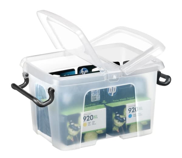 Plastlåda STRATA 6L klar med lock PP