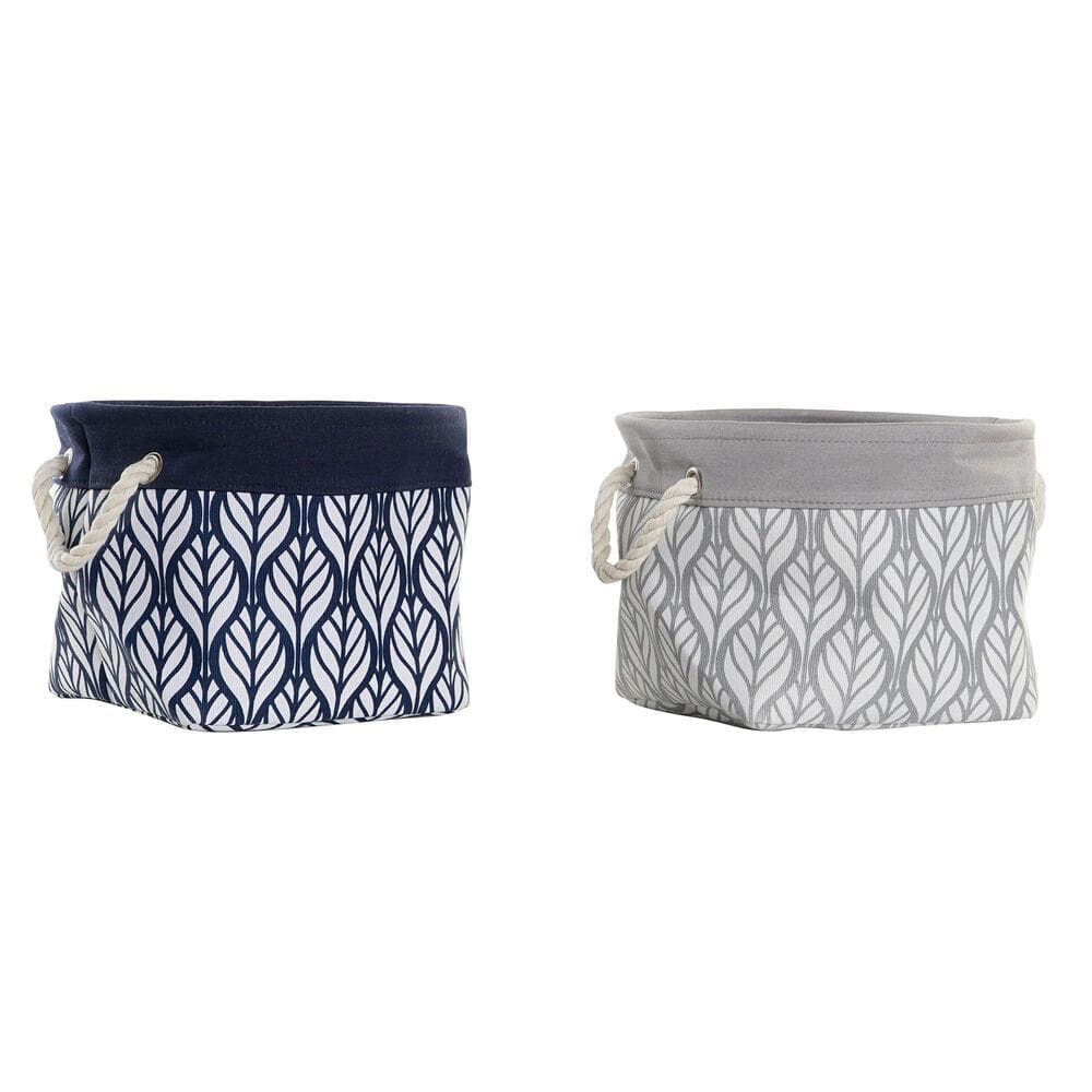 Korg DKD Home Decor Polyester Blad Boho (2 pcs) (29 x 29 x 22 cm)