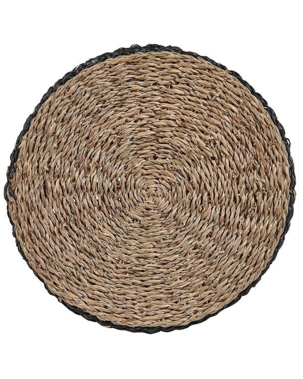 Set med 3 Blomkorgar Naturlig Sjögräs Blomkrukor med Fodring Inomhusbruk