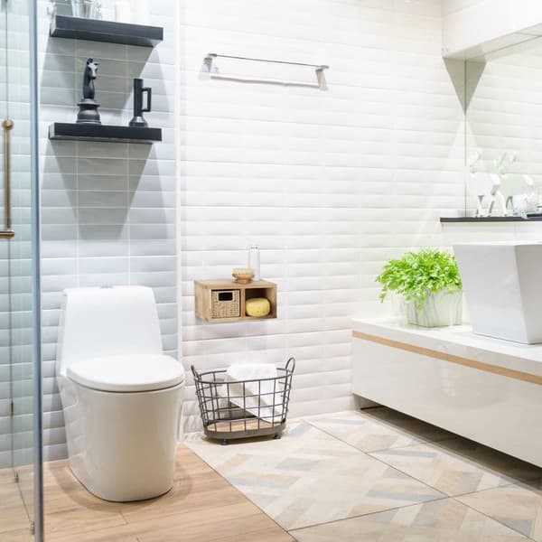 Relaxdays Etagere 2 kuber förvaringskorg avtagbar korg i valnötsträ hall, sovrum, kök väggmontering, natur