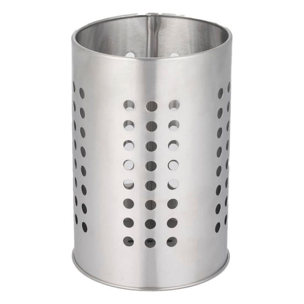 Multifunktionell korg DKD Home Decor Bestick Silvrig Rostfritt stål (12 x 12 x 18 cm)