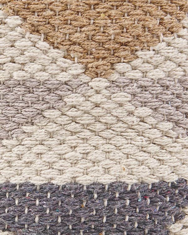 Skittentøyskurv Bomull Beige Trekantmønster