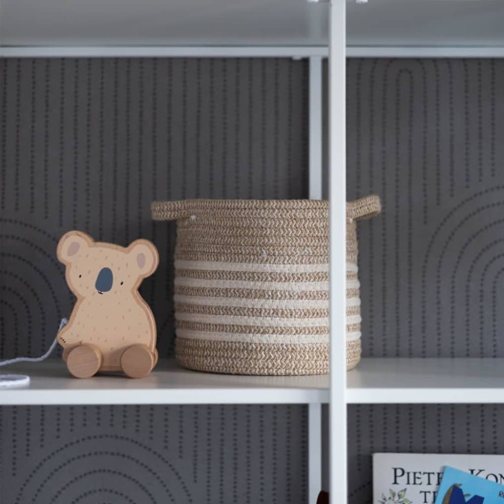 KidsDepot Korgar 2 delar Eran bomullsrep beige
