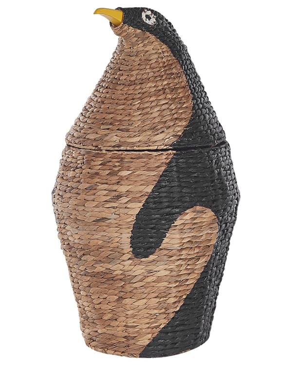 Kurv Natur Vannhyasint ø 40 cm Pingvin Vevd Korg Oppbevaring Barnerom Tilbehør Dekorativ