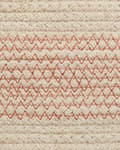 Pikkukuva 7 / 7: Kori vaalea beige 33 x 32 x 33 cm puuvilla 2 kpl kannella pyöreä raidallinen boho