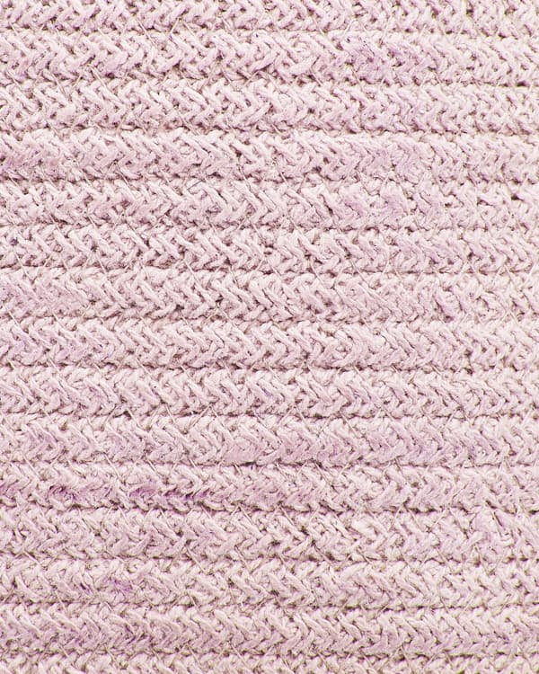 Sæt med 2 Opbevaringskurve Bomuld Pastel Pink Flettet Vasketøjskurv Stoflegetøj Opbevaringsbeholder