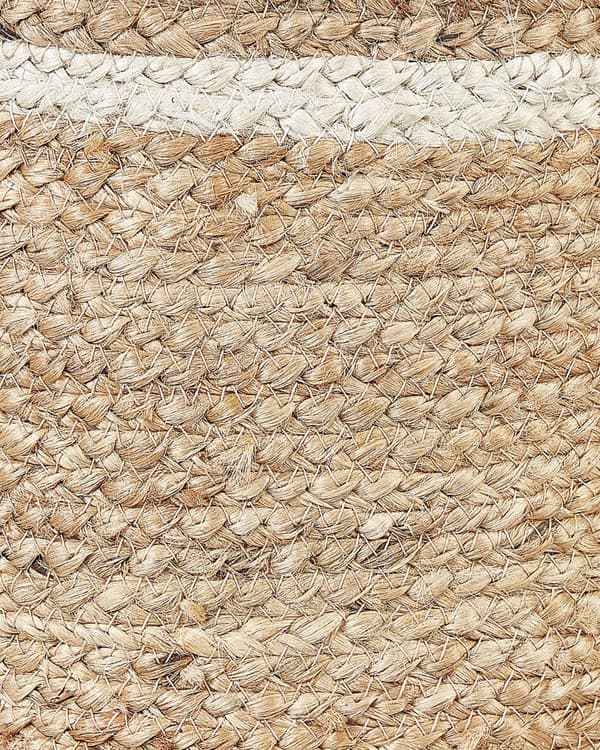 Kori luonnonväri beige 3 kpl juutti pyöreä kahvat käsin punottu rustiikkinen boho