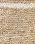 Pikkukuva 6 / 6: Kori luonnonväri beige 3 kpl juutti pyöreä kahvat käsin punottu rustiikkinen boho
