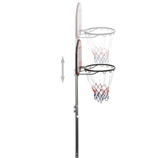 vidaXL Basketkorg med stativ svart 216-250 cm polyeten