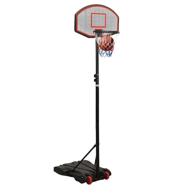 vidaXL Basketkorg med stativ svart 216-250 cm polyeten