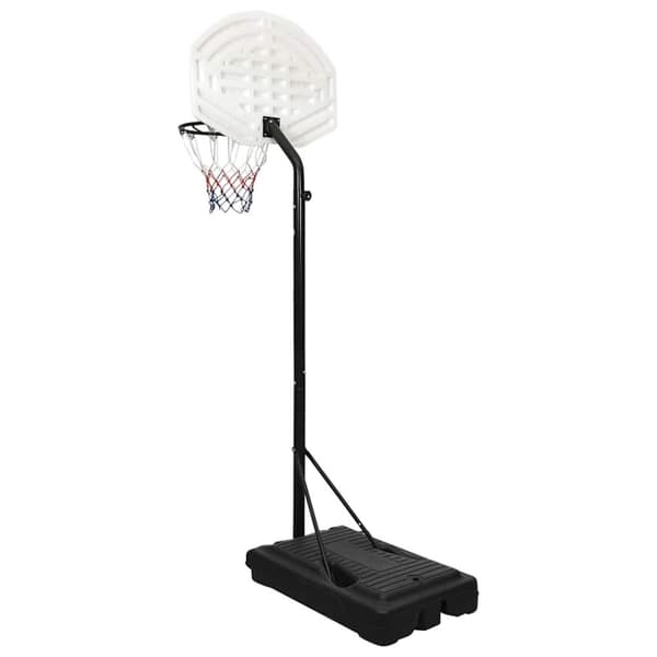 vidaXL Basketballstativ hvit 237-307 cm polyeten