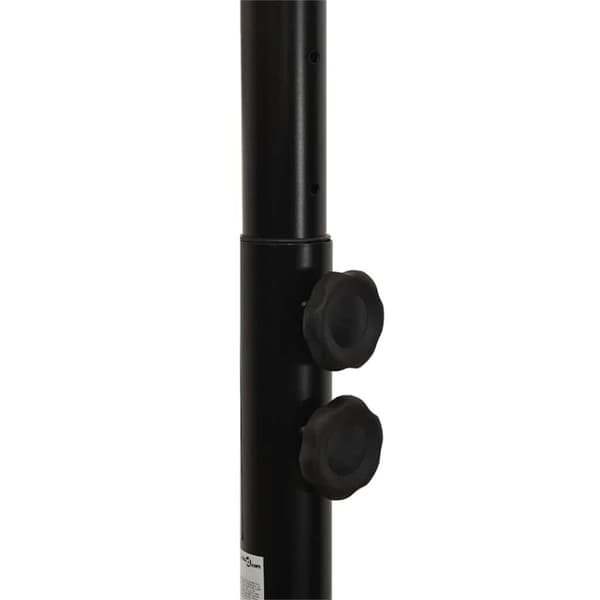 vidaXL Koripalloteline musta 216-250 cm polyeteeni