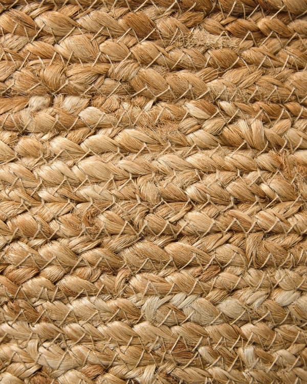 Fletkurve Natur Beige Jute sæt af 3 12 / 16 / 21 cm Runde Opbevaringskurve Afrikansk Design Flettede Kurve til Strikketøj Boho