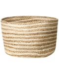 Miniatyrbillede 4 af 9: Fletkurve Natur Beige Jute sæt af 3 13 / 14 / 20 cm Runde Opbevaringskurve Afrikansk Design kurve til Strikketøj Boho
