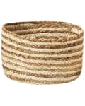 Miniatyrbillede 6 af 9: Fletkurve Natur Beige Jute sæt af 3 13 / 14 / 20 cm Runde Opbevaringskurve Afrikansk Design kurve til Strikketøj Boho