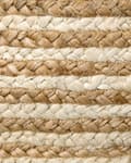Miniatyrbillede 9 af 9: Fletkurve Natur Beige Jute sæt af 3 13 / 14 / 20 cm Runde Opbevaringskurve Afrikansk Design kurve til Strikketøj Boho