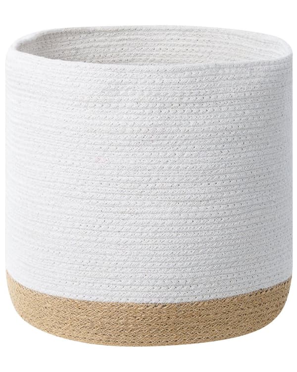 Kori valkoinen beige puuvilla juutti pyöreä 3 kpl käsintehty boho moderni