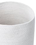 Pikkukuva 5 / 6: Kori valkoinen beige puuvilla juutti pyöreä 3 kpl käsintehty boho moderni