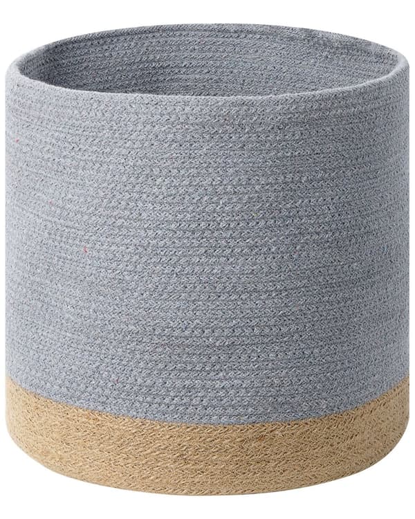 Kori harmaa beige puuvilla juutti pyöreä 3 kpl käsintehty boho moderni