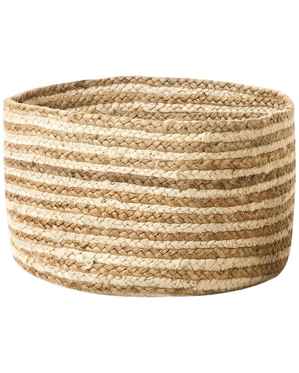 Sett med 3 Oppbevaringskurver Kurver Naturlig Beige Jute 13/14/20 cm Høyde Tilbehør Boho