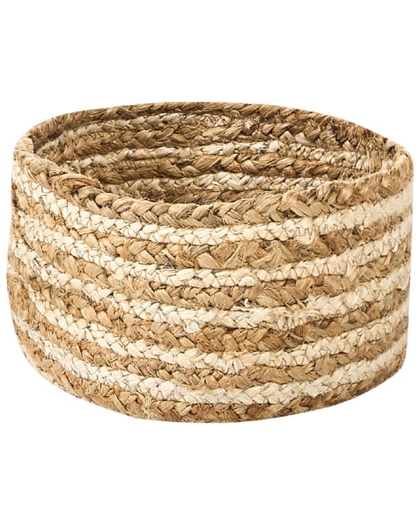 Sett med 3 Oppbevaringskurver Kurver Naturlig Beige Jute 13/14/20 cm Høyde Tilbehør Boho
