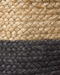 Miniatyrbild 9 av 9: Set med 3 Förvaringslådor Naturlig Svart Jute 13/15/25 cm Höjd Tvättkorg Skräpkorg Tillbehör Dekoration Bohemisk