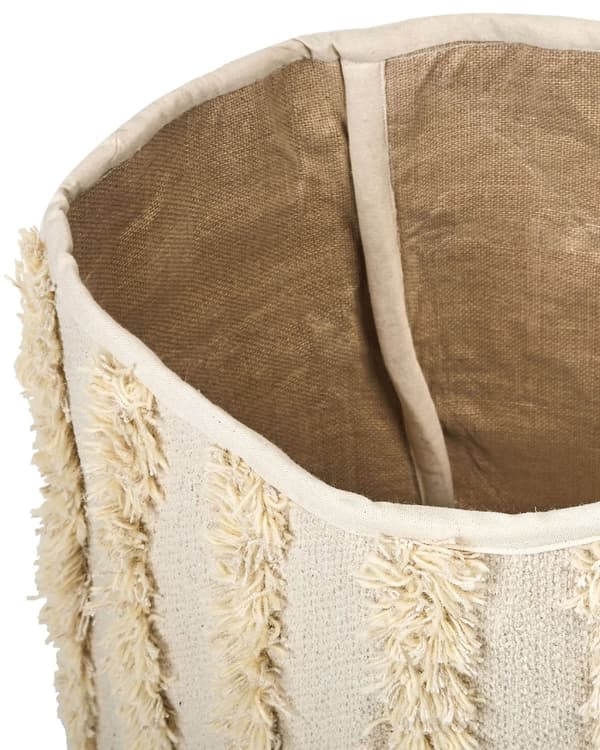 Kori beige 2 kpl puuvilla villa hapsut pyöreä kevyt setti käsintehty boho rustiikkinen