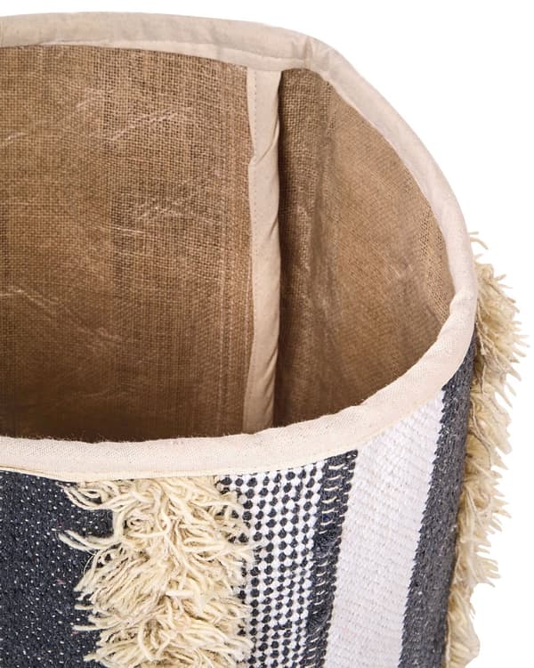 Kori beige harmaa 2 kpl puuvilla villa hapsut pyöreä kevyt setti käsintehty boho rustiikkinen
