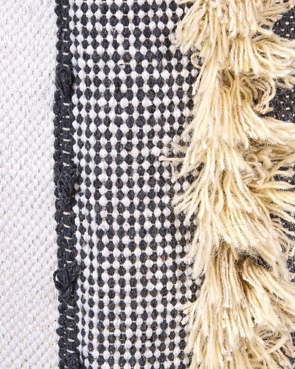 Kori beige harmaa 2 kpl puuvilla villa hapsut pyöreä kevyt setti käsintehty boho rustiikkinen