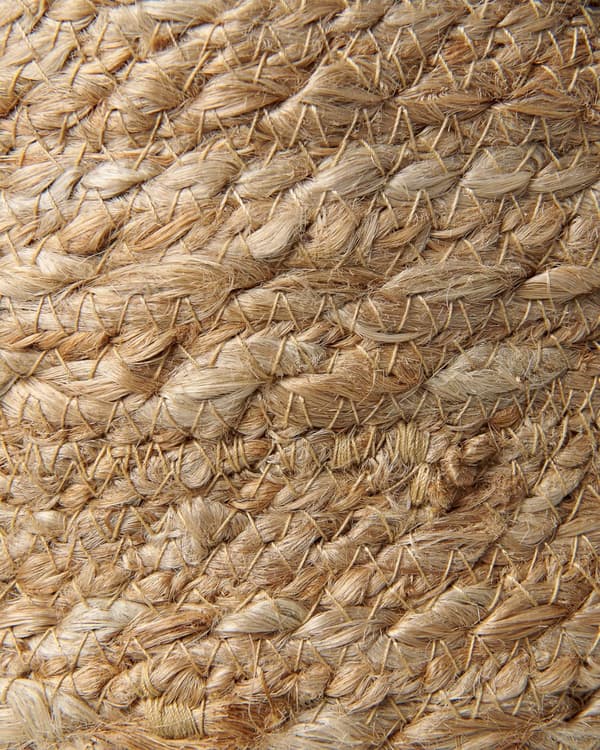 Set med 2 Förvaringskorgar Jute Natur 38 cm Tvättkorgar Bohemiska