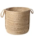 Miniatyrbild 5 av 7: Set med 3 Förvaringskorgar Jute Naturlig 30 cm Tvättkorgar Bohemiska
