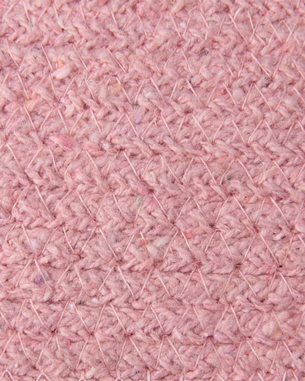Set med 2 Förvaringskorgar Rosa Bomull 20 x 30 cm Handvävda Tvättkorgar