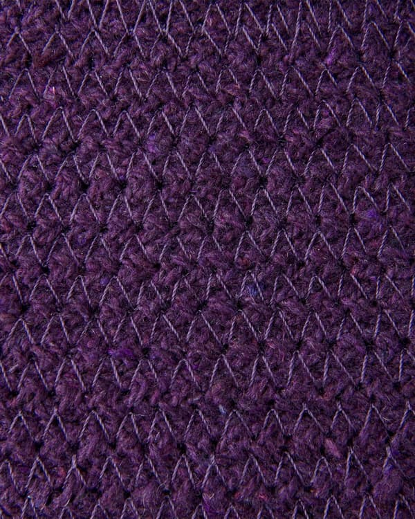 Set med 2 Förvaringskorgar Lila Bomull 20 x 30 cm Handvävda Tvättkorgar