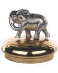 Miniatyrbild 7 av 9: Set med 2 Dekorativa Behållare Guld och Silver Aluminiumburkar Djurmotiv Lock Genomskinliga Hall Vardagsrum Kök