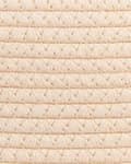 Pikkukuva 7 / 7: Kori vaalea beige 34 x 39 x 34 cm puuvilla polyesteri pyöreä 2 kpl kahvat skandinaavinen