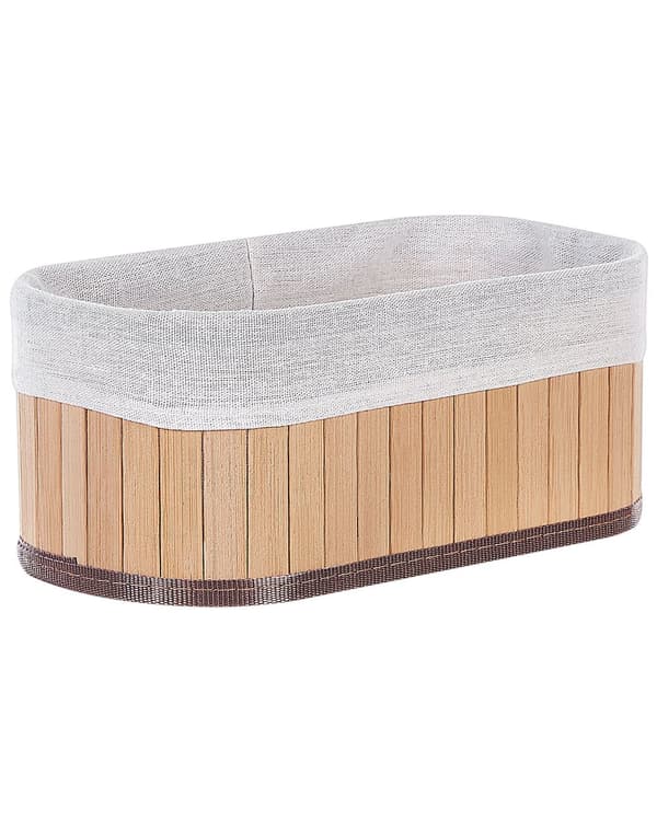 Sett med 5 Kurver Lyst Tre Naturlig Bambus Tre Polyester med håndtak Boho Moderne