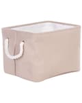 Miniatyrbilde 5 av 7: Sett med 3 Oppbevaringskurver Polyester Bomull Beige Klesvaskkurver Organisering med håndtak Tradisjonell Stue Soverom