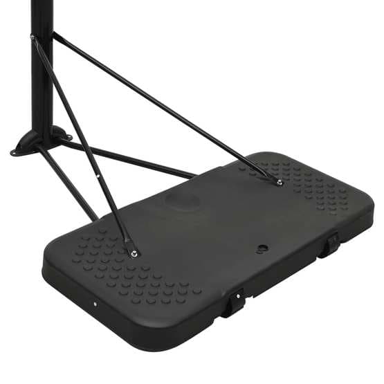 Basketkorg Med Stativ Svart 258-363 Cm Polyeten