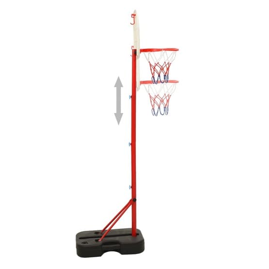 Flyttbar Basketkorg Justerbar 138,5-166 Cm