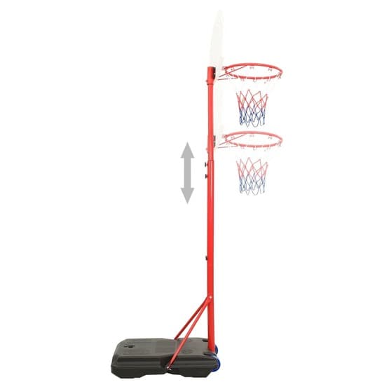 Flyttbar Basketkorg Justerbar 200-236 Cm