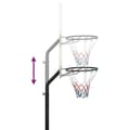 Miniatyrbild 8 av 8: Basketkorg Med Stativ Vit 237-307 Cm Polyeten