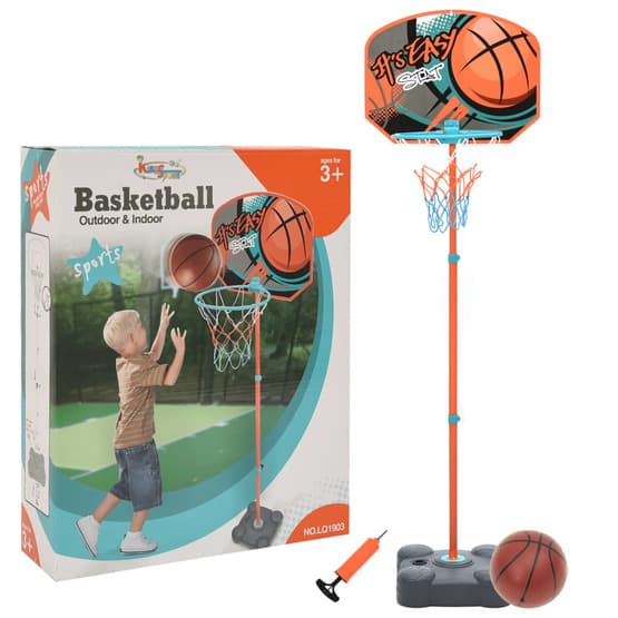 Flyttbar Basketkorg Justerbar 109-141 Cm