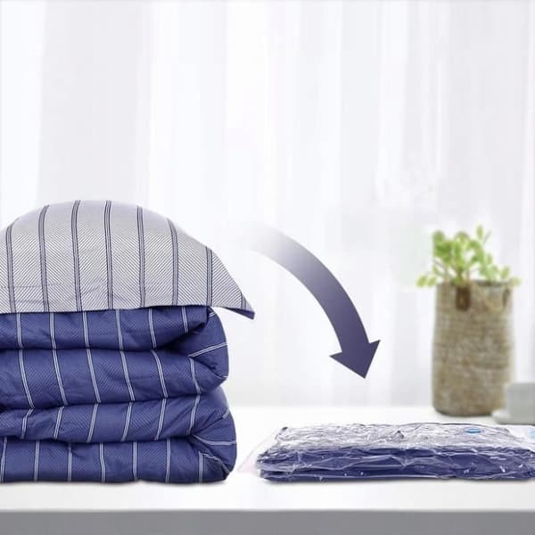 Säck för vakuumförvaring - Spinel Home - 100x70 cm - För kläder - Volymminskning - Dammskydd