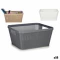 Miniatyrbilde 1 av 2: Multifunksjonell kurv Kipit 4720 Hvit Beige Grå Plast 5 L 29,5 x 13 x 23 cm (18 enheter)