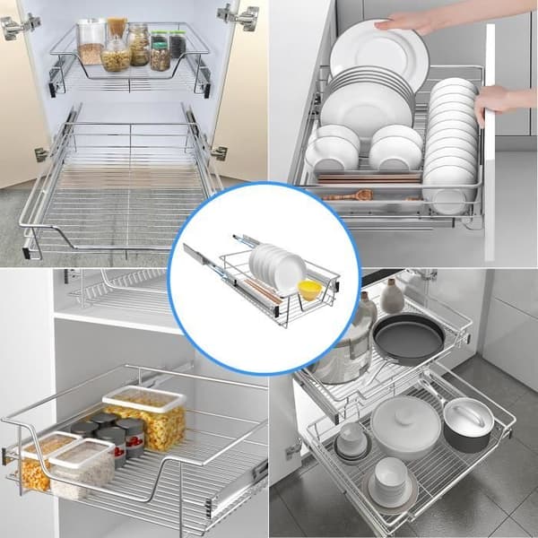Teleskoplådor - LZQ - 30cm - Set om 2 - Praktisk förvaring - Kök och sovrum